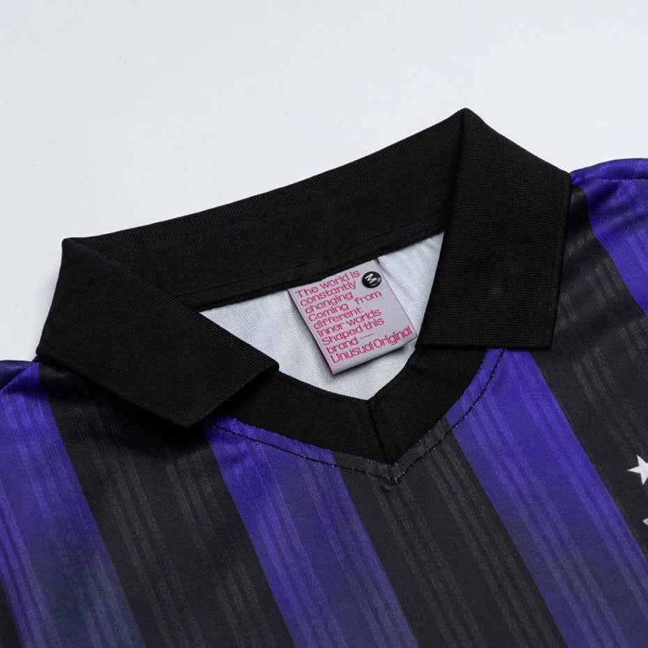 Vintage Striped Oversized T-Shirt - Y2K Harajuku "Horizon-Line" Hip Hop Tee