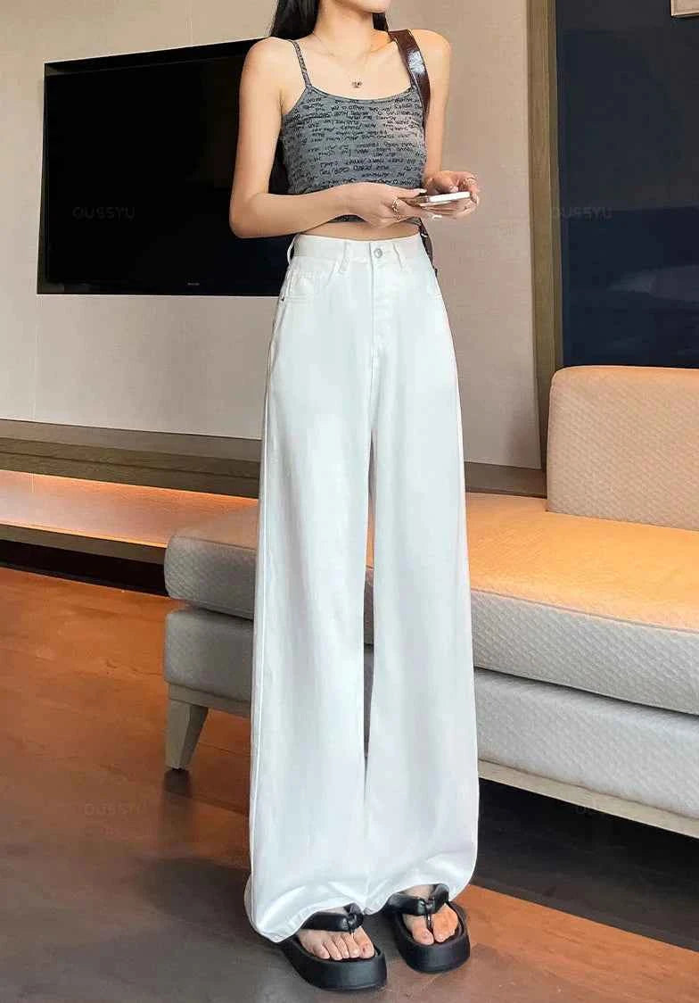 Woman Soft Lyocell Fabric Summer Jeans