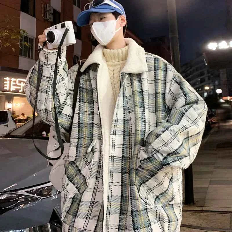 Casual Cozy Plaid Fleece Winter Jacket