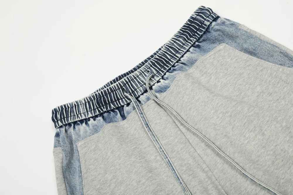 Y2K Elastic Waist Baggy Sports Sweatpants