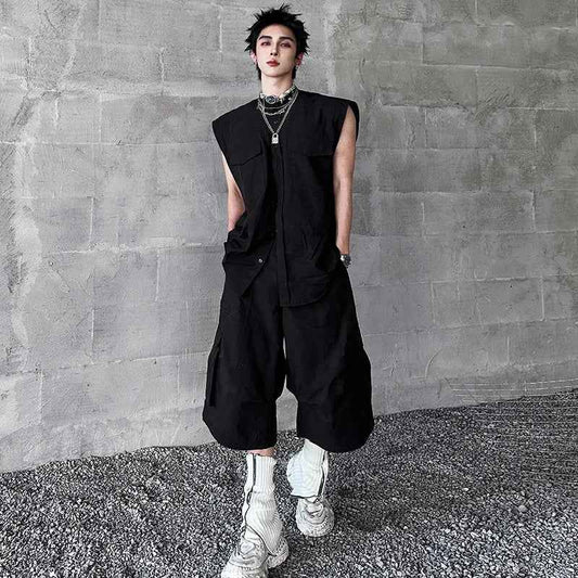 High Quality Solid Color Pockets Jorts