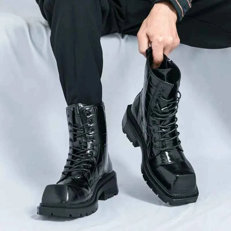 British Style Personality Zipper Style Classic Boots