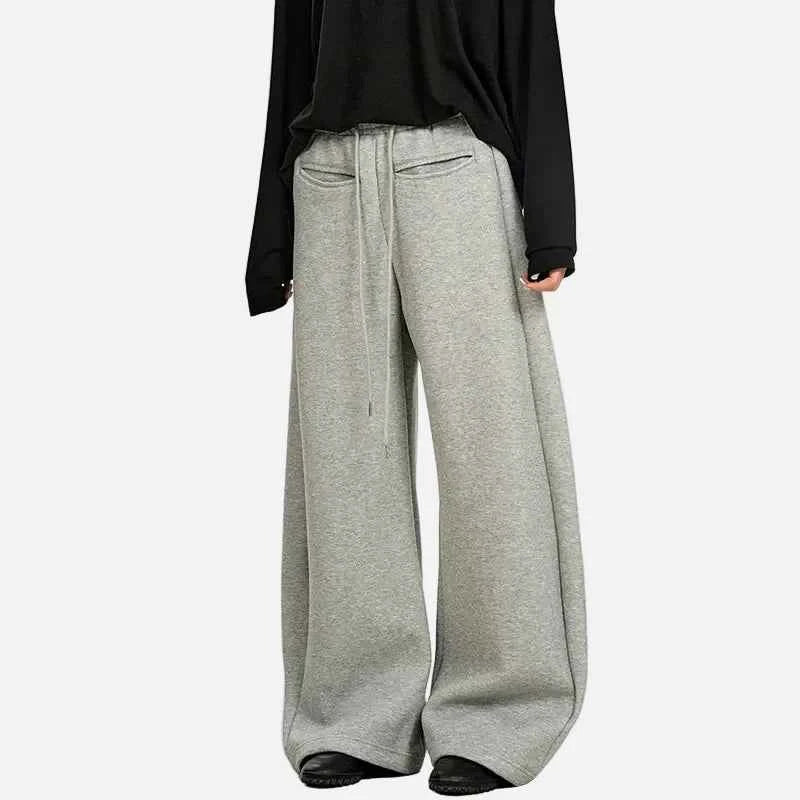High End American Style Wide Leg Sports Sweatpants