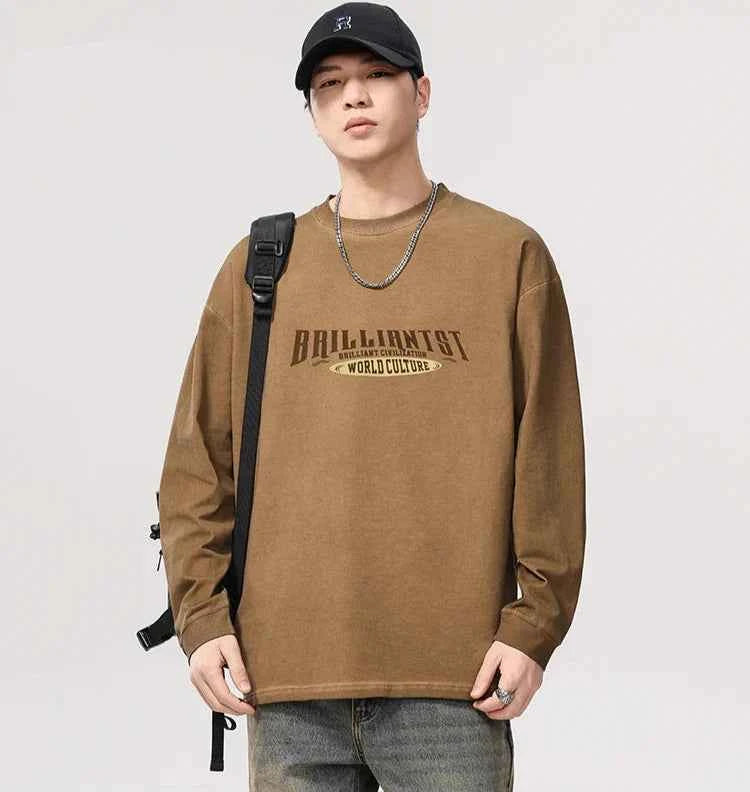 Lightweight Oversize Loose Casual Long Sleeve T-Shirt