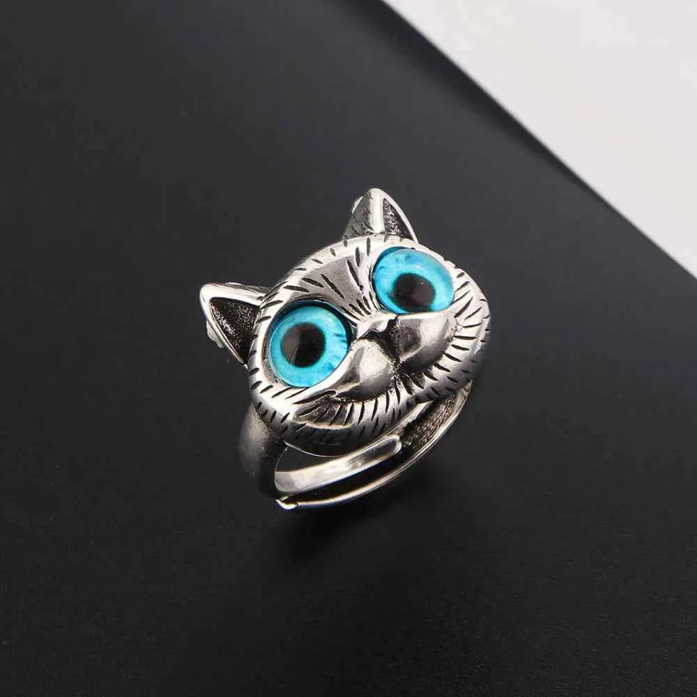 Adjustable Cat Eye Opening Ring
