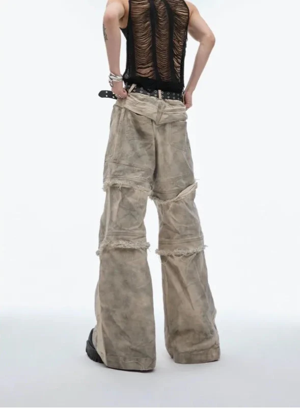 Vintage American Style Zipper Jeans - Luxuryurbanwear