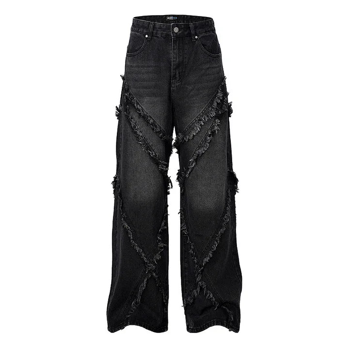 LUW Ripped Distressed Streetwear Jeans