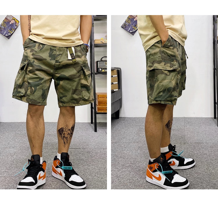 Tactical Multi-Pocket Cargo Shorts