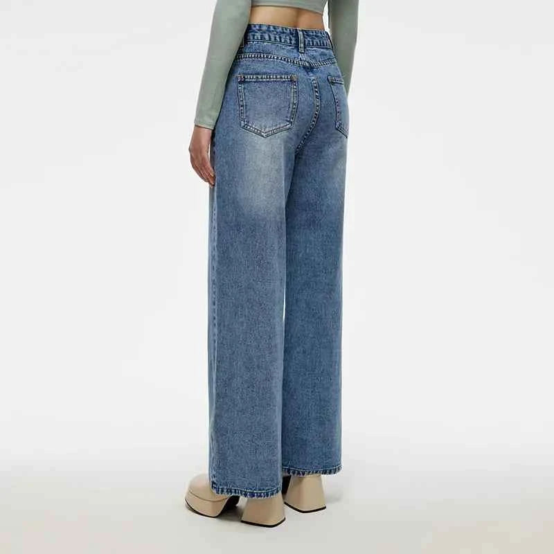 Elevated Comfort Fleece Washed Straight Jeans