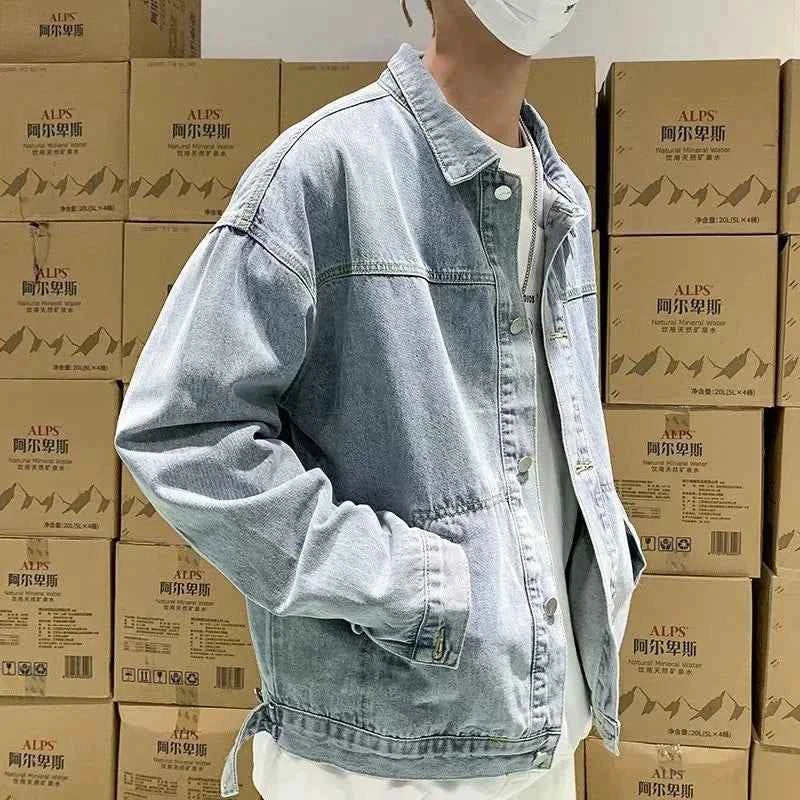 Classic Comfort Blue Retro Loose Denim  Jacket