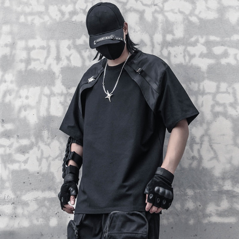 B1 Shoulder Buckle Strap T-Shirt