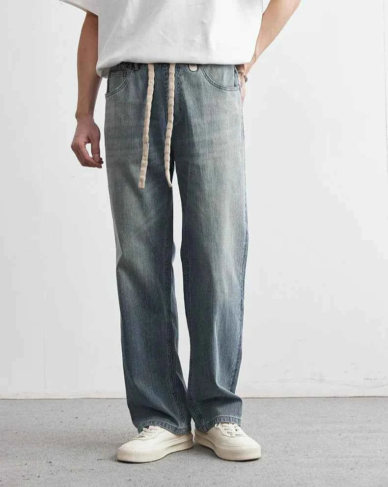 Men's Casual Retro Japanese Summer Loose Jeans