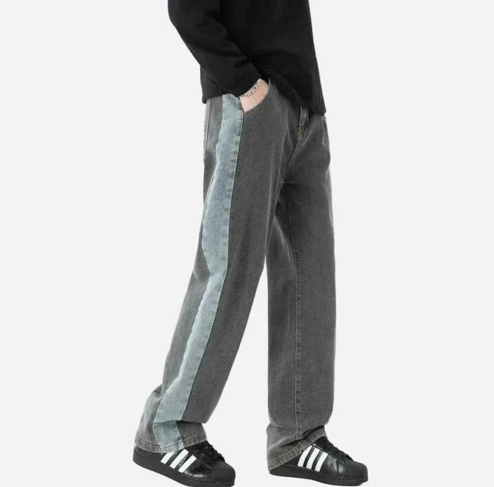 Fashionable Hip Hop Retro Straight Leg Jeans