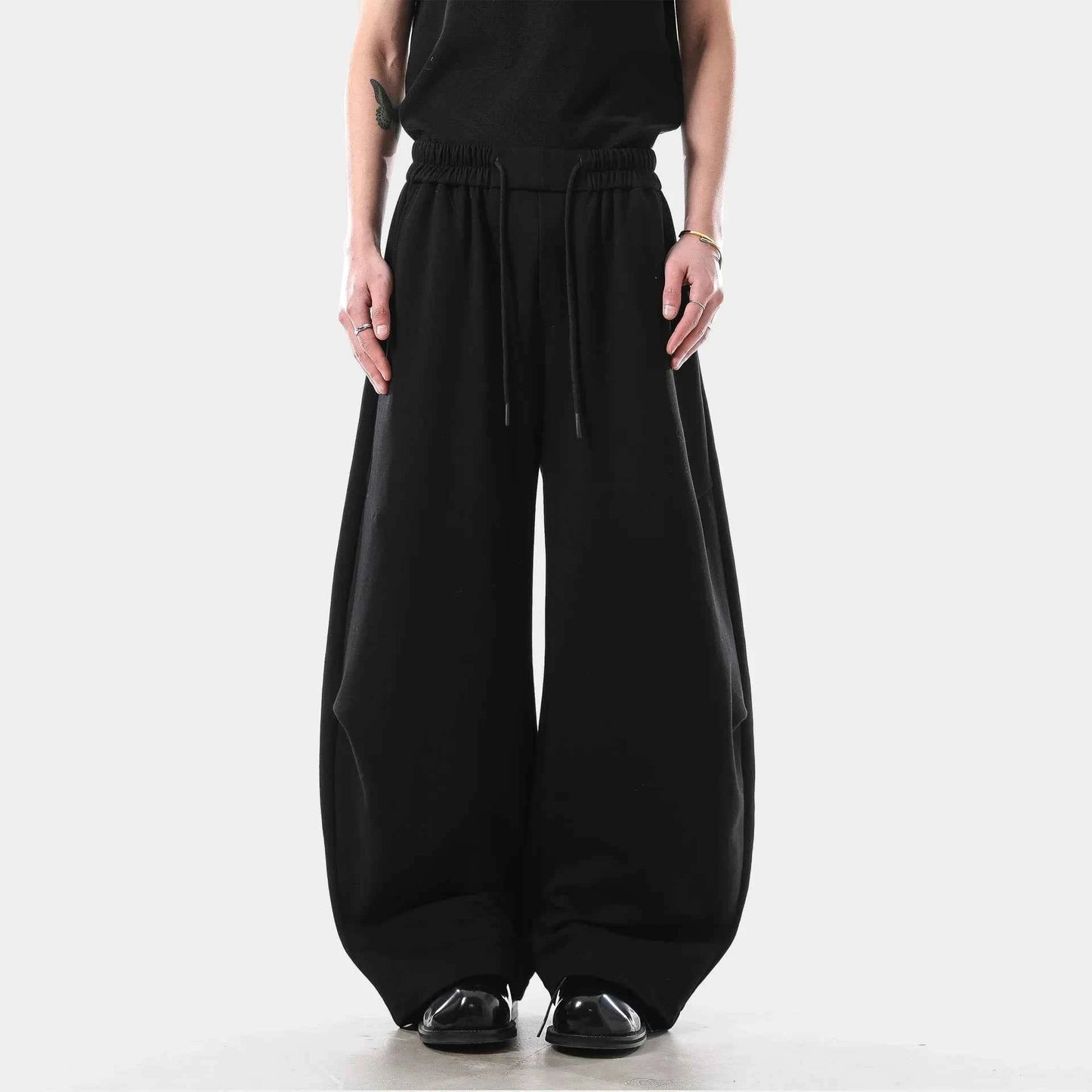 Streetwear Gray Baggy Wide Leg Sweatpants