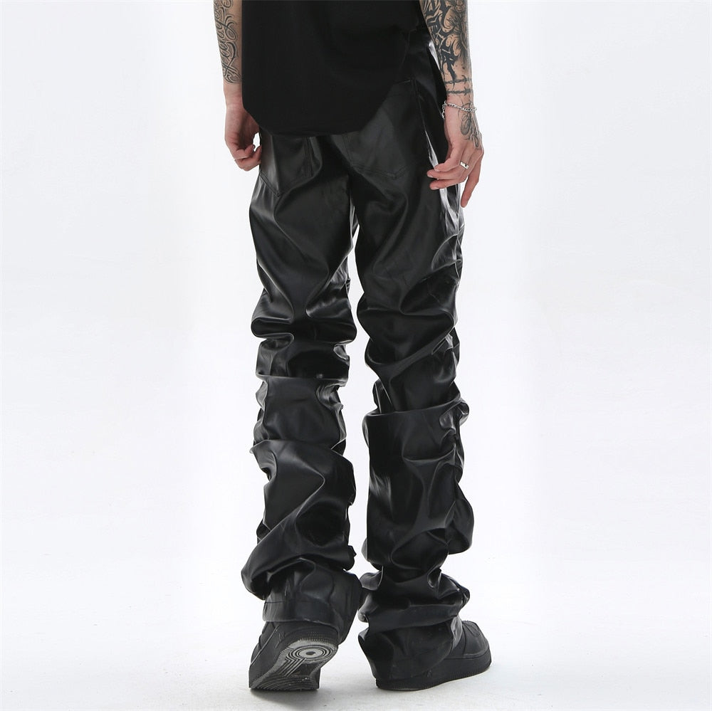 AV1 Black Leather Pants