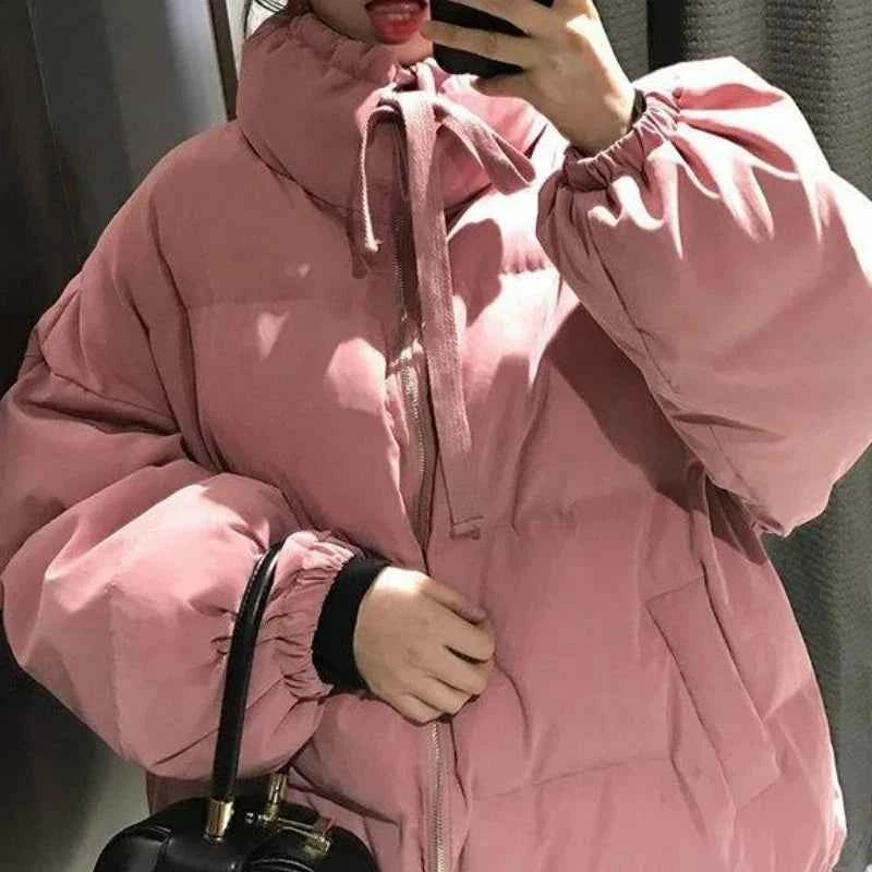 Sweet Pink Chic Bows Bomber Jacket