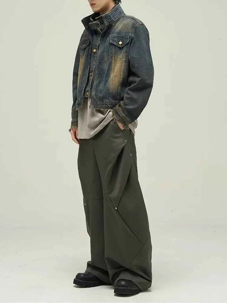 Retro Distressed Japanese Denim Jacket