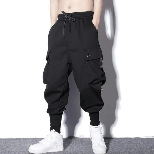 Harem Shadow Tone Ankle Rib Pants