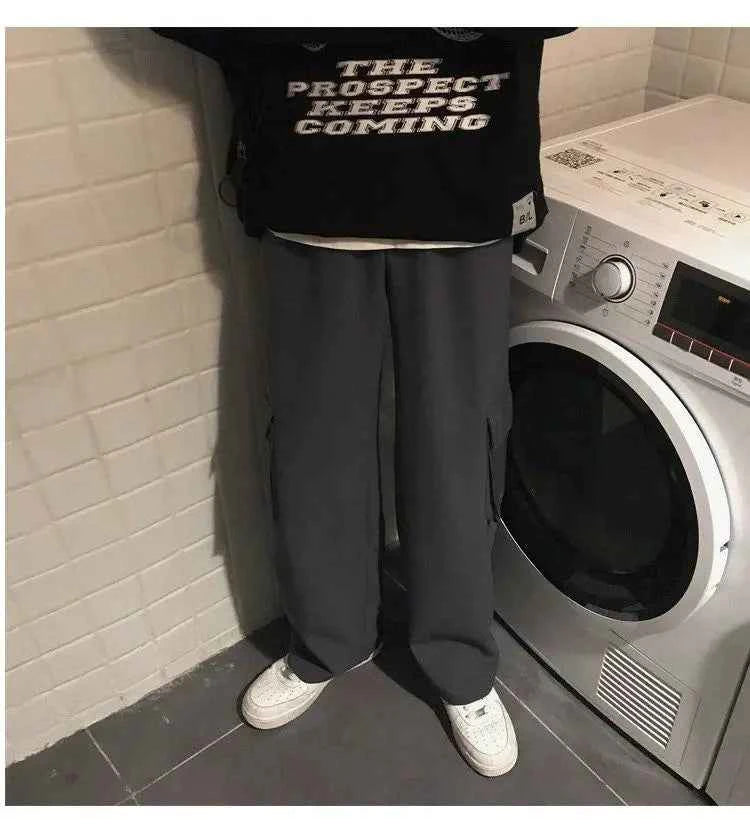 Men's vintage Casual Oversize Cargo Sweatpants