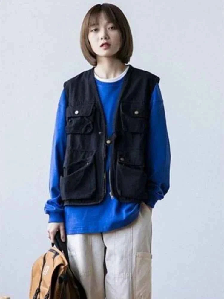 Cozy Retro Sleeveless Daily Wear Vest