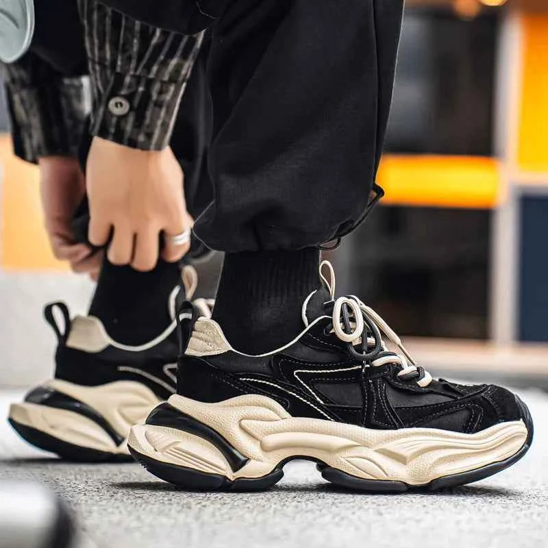 Versatile Thick Sole Height Increasing Sneakers