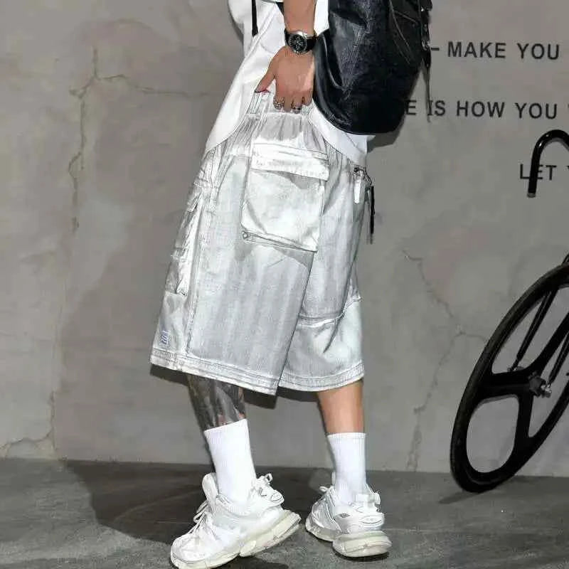 Dirty White Wide Leg Casual jorts