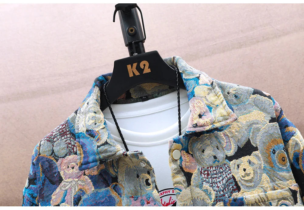 Teddy Bear Jacquard Jacket
