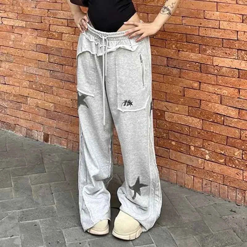 American Star Printed Casual Wide Sweatpants