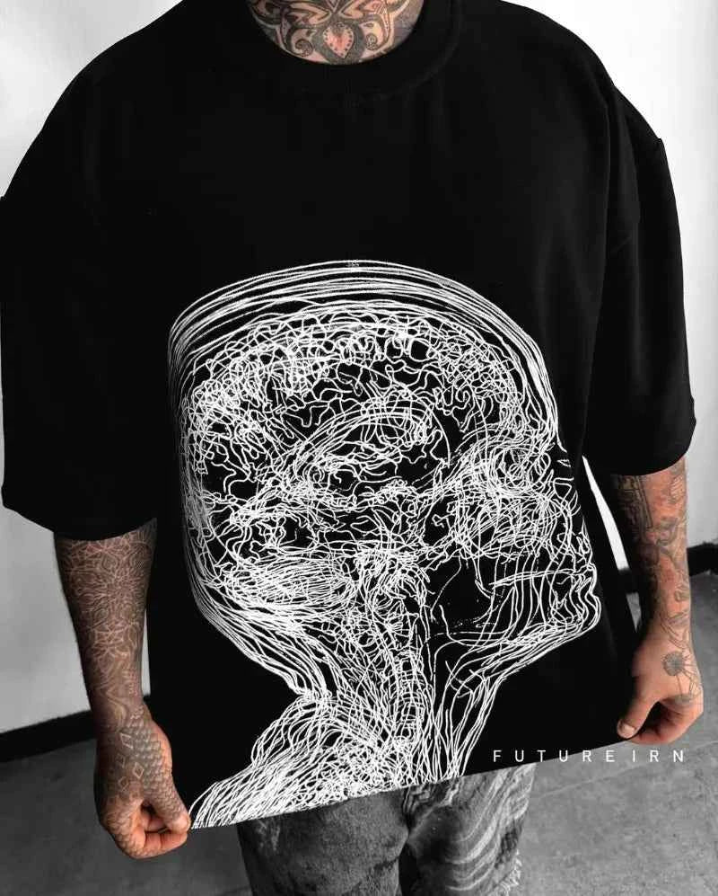 Punk Hip Hop Gothic Loose Short Sleeve T-Shirt