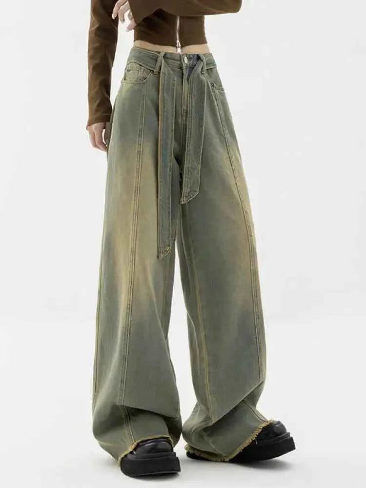 Yedinas Baggy Mom Jeans High Jeans
