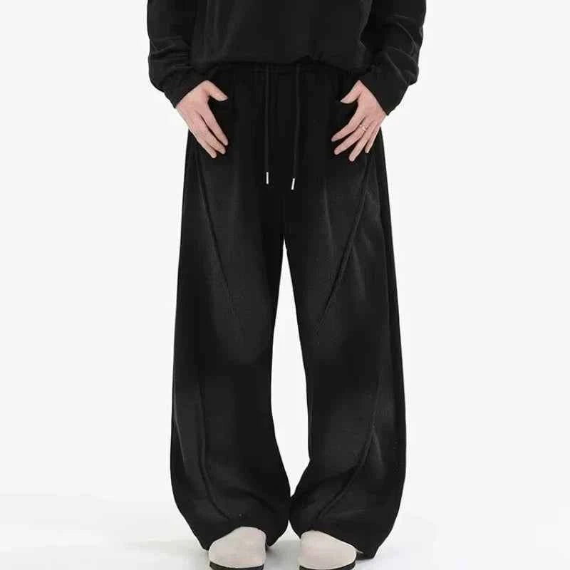 Heavy weight Elastic Straight Leg Sports Sweatpants