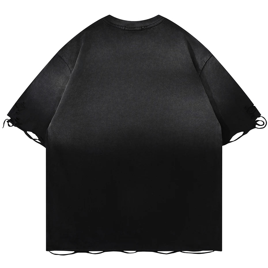 Streetwear Metal Star Oversized Tshirt