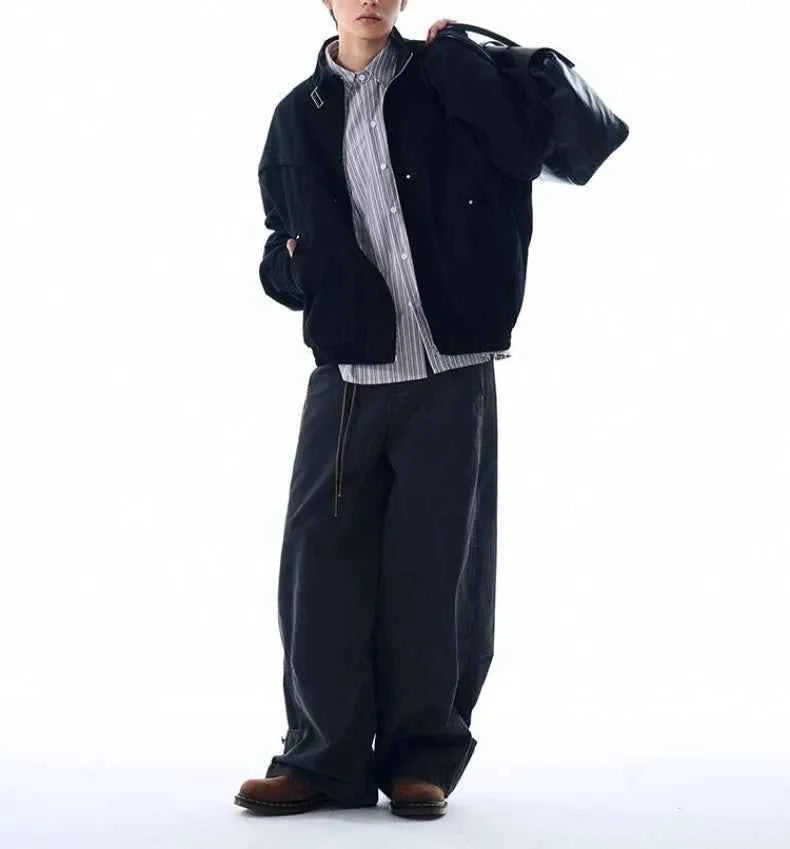 Japanese Style Loose Fit Workwear Casual Jacket