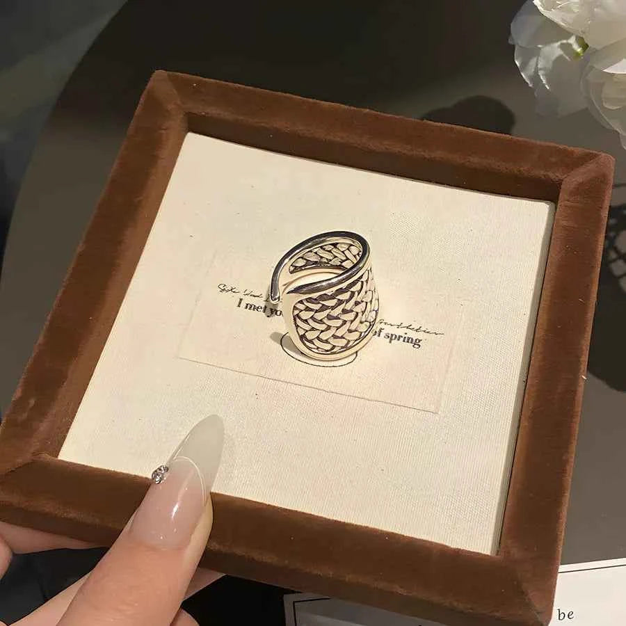 Women Sterling Silver Irregular Geometric Ring