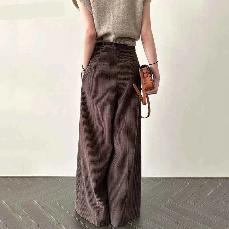 Comfy Wide Leg Corduroy Pants