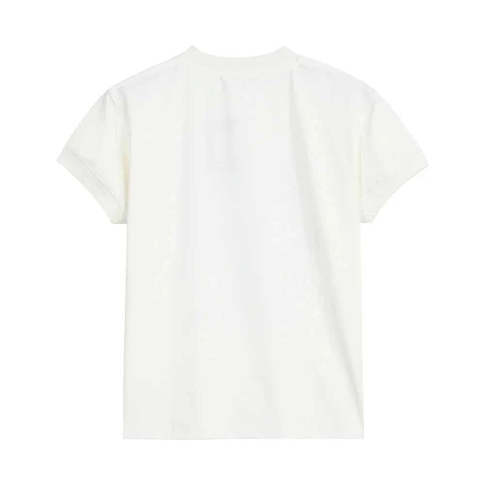 Versatile Sweet Bold Graphic Print Cotton T-Shirt
