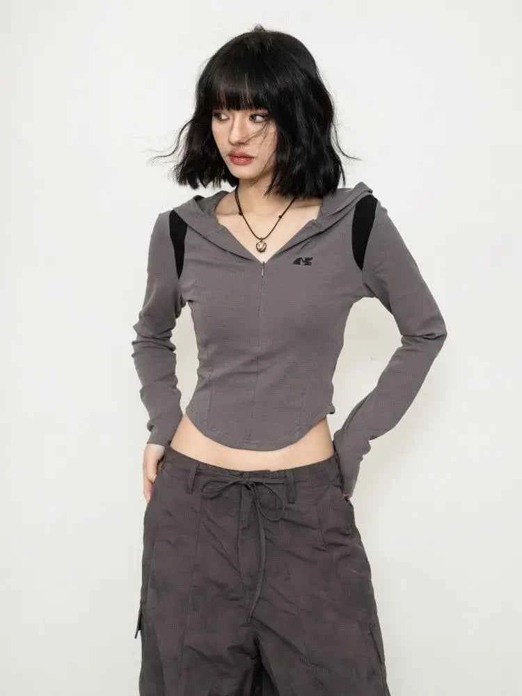Retro Sports Casual Style Hooded T-Shirt