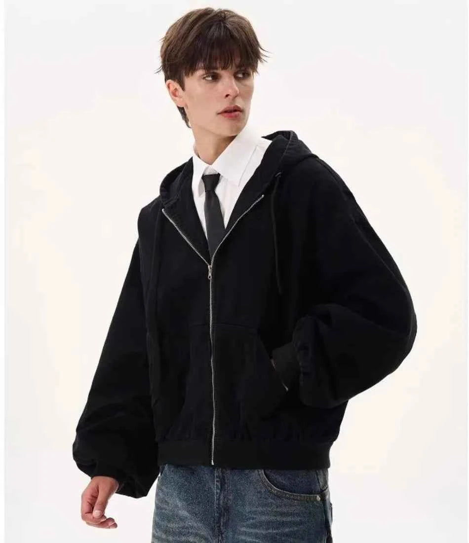 Men Japanese Embroidered Hooded Sweatshirt