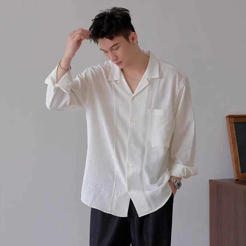 Classic Luxury Striped Long Sleeve Business Shirt
