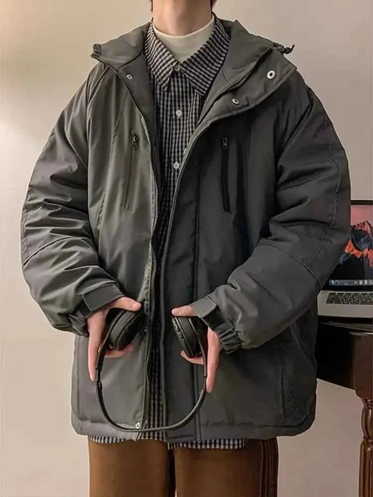 Winter Streetwear Hooded Winbreaker Jacket