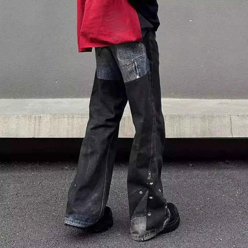 Luxury Cyber Graffiti Baggy Jeans