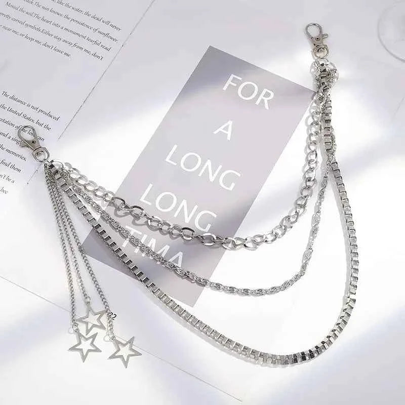 Y2K Star Punk Jeans Chain