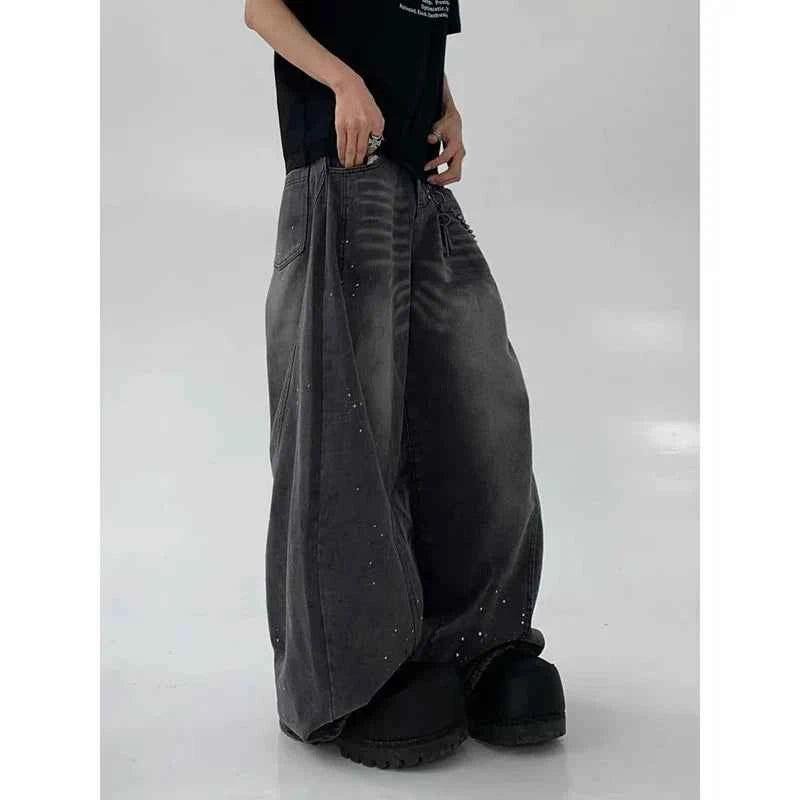 Y2K Effortless Japanese Style Wide Leg Jeans