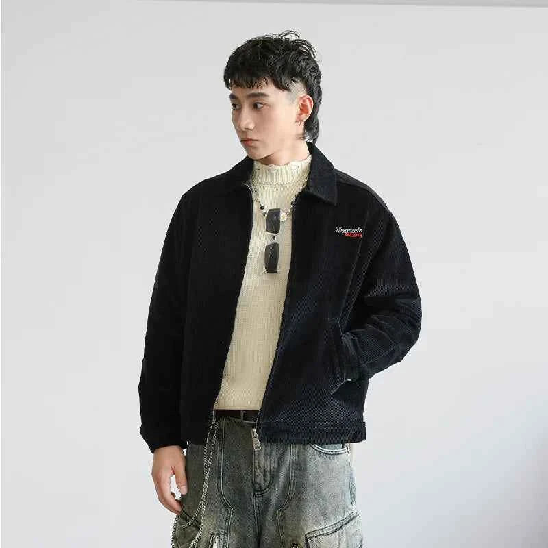 Effortless Vintage American Style Bomber Jacket