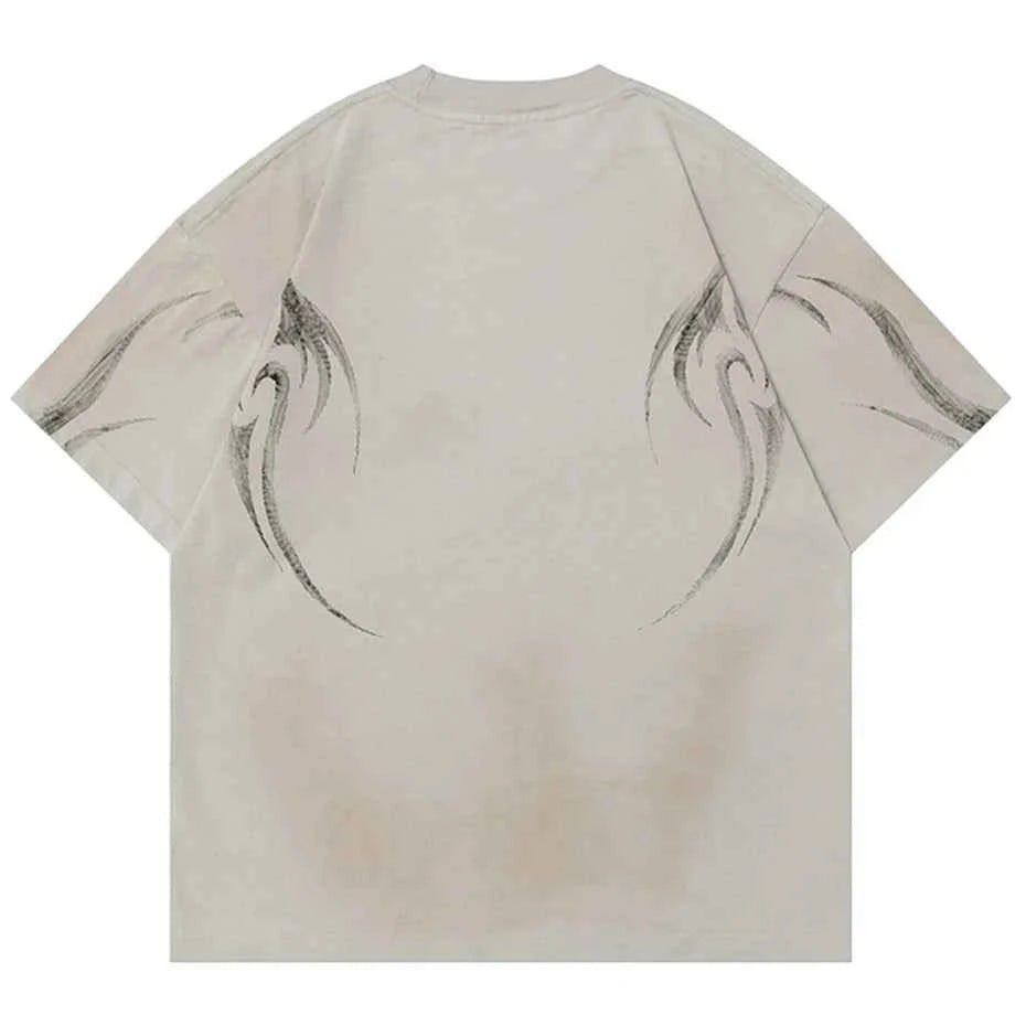 Oversized Casual Graphic Hip Hop Short Sleeve T-Shirt