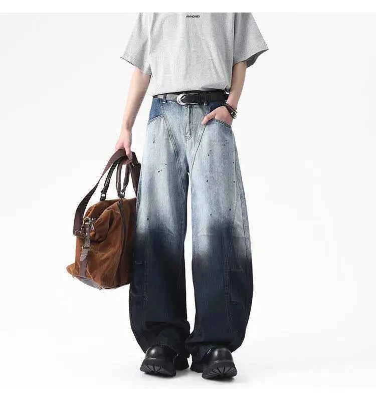 Minimal Look Loose Casual Denim Jeans