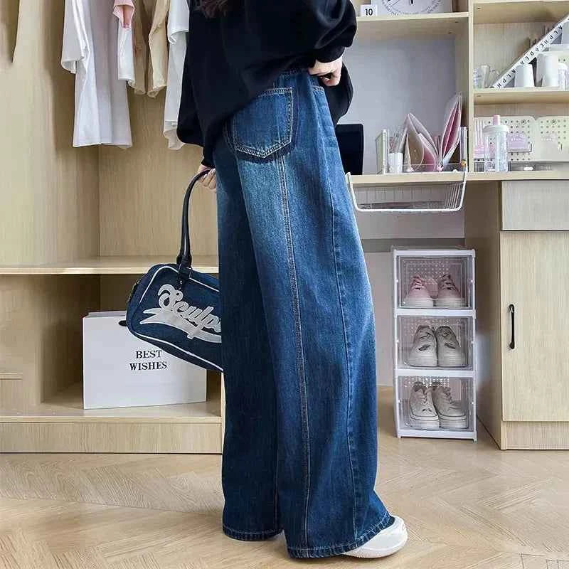 Comfortable High Waist Wide Leg Jeans