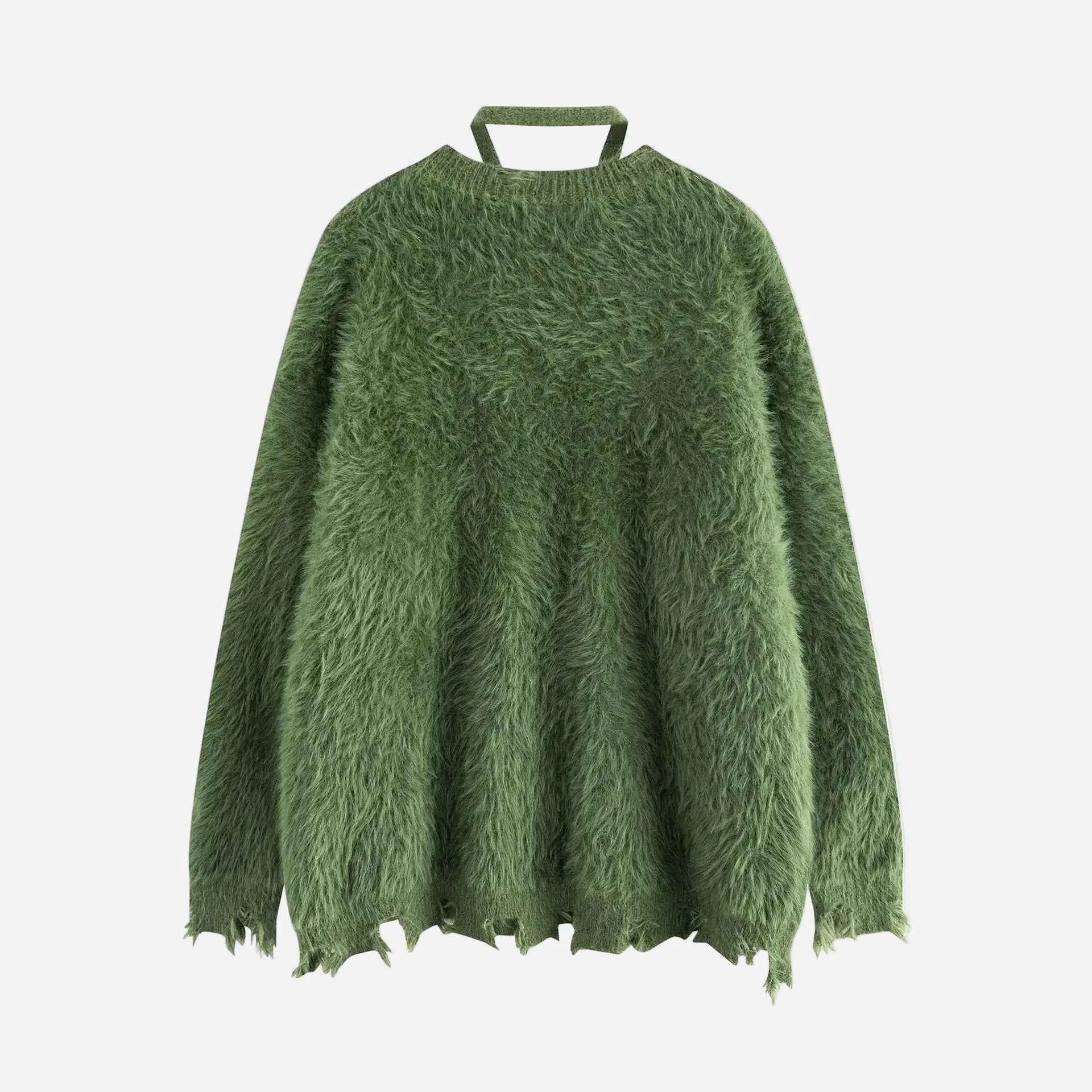 Cozy Butterfly Graphic Casual Fuzzy Sweater