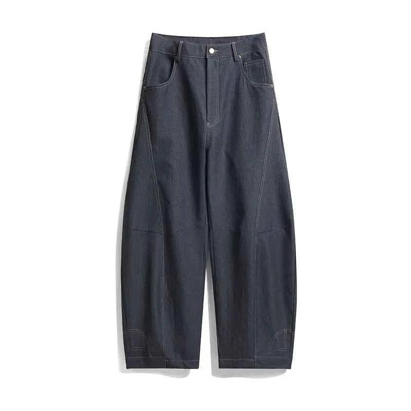 Handsome Solid Color Splicing Casual Jeans