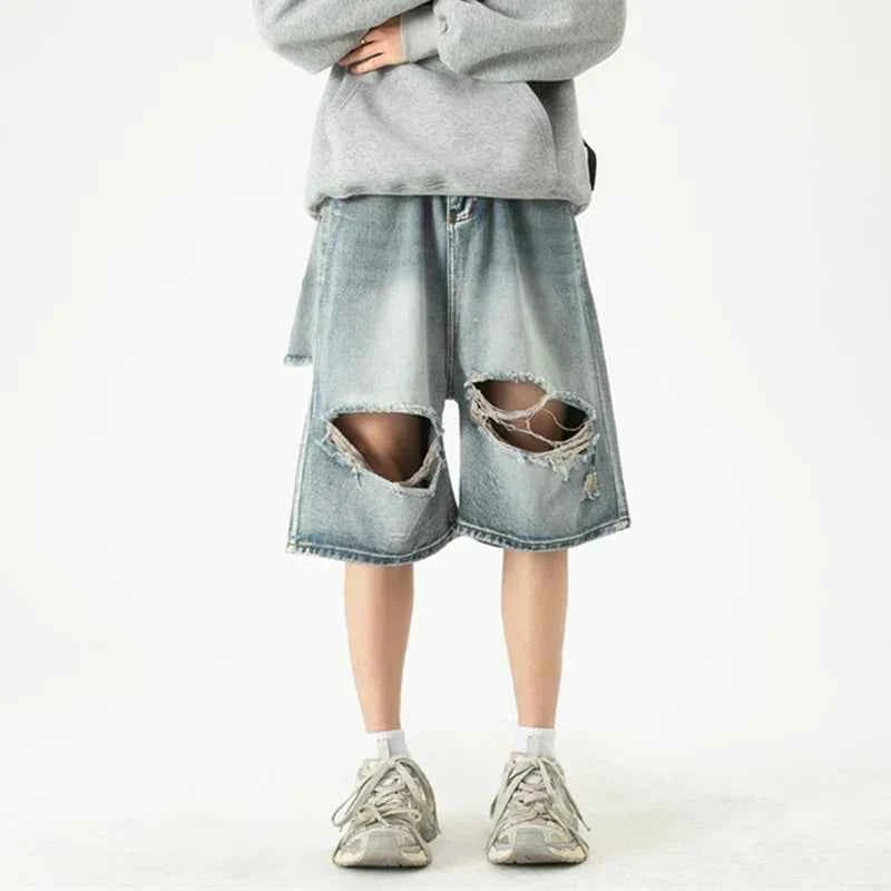 Cozy Stylish Korean Style Denim Short